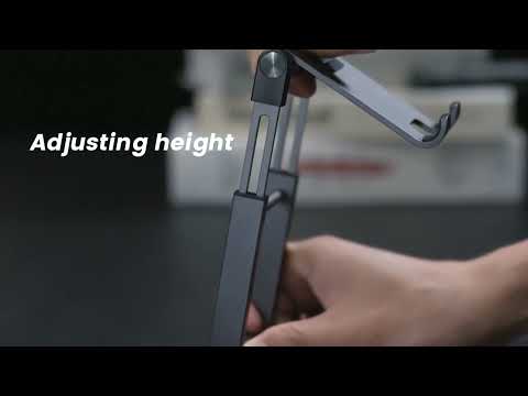 Подставка настольная для телефона Ugreen LP263 4.7-7.2" алюминиевая складная регулируемая серая - фото 3 - id-p2152540177