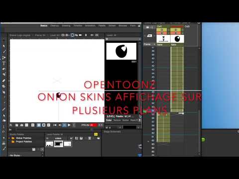 OPENTOONZ 1.2TUTO - Problème Onion Skins affichage sur plusieurs plan