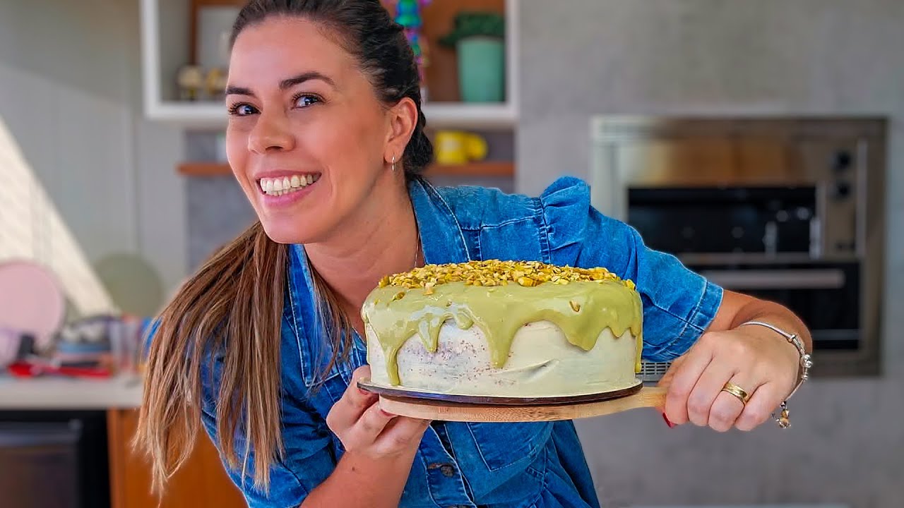O MELHOR BOLO DE PISTACHE PARA O MEU ANIVERSÁRIO!