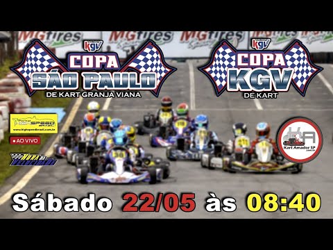 COPA SÃO PAULO DE KART 3ª ETAPA + COPA KGV 2ª ETAPA | Ao Vivo