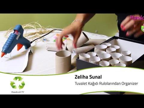 Tuvalet Kağıdı Rulolarından Organizer / How to make an Orgator from Toilet Paper Rulers?