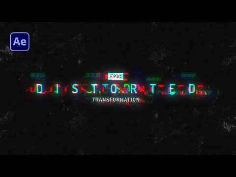 Distorted Glitch Text Animation in After Effects | After Effects Tutorial