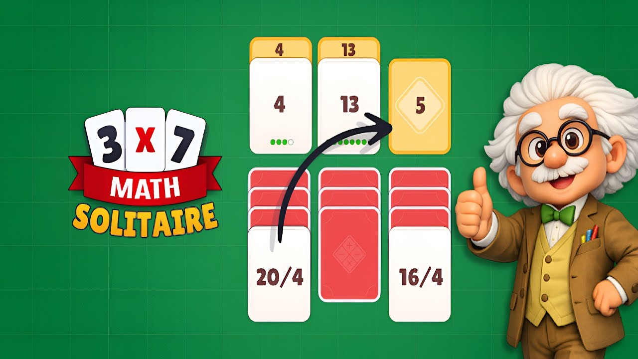 Math Solitaire: Brain Game (by UNICO STUDIO) IOS Gameplay Video (HD)