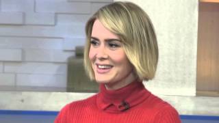 Sarah Paulson on Good Morning America promoting Season Finale of American Horror Story Series