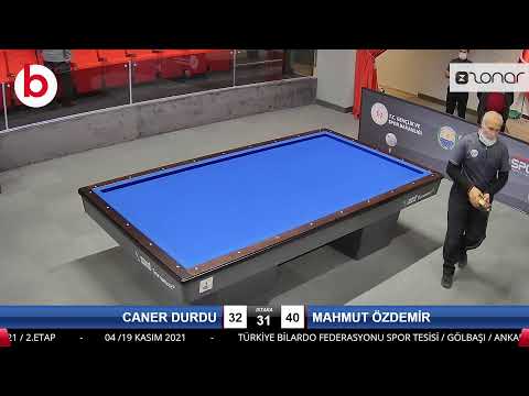 CANER DURDU & MAHMUT ÖZDEMİR Bilardo Maçı - 2021 TÜRKİYE ŞAMPİYONASI 2.ETAP-11.TUR