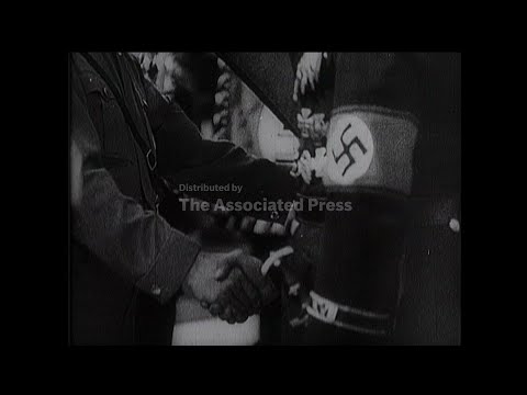 Hitler Assumes Command - German Troops Do The Lambeth Walk.