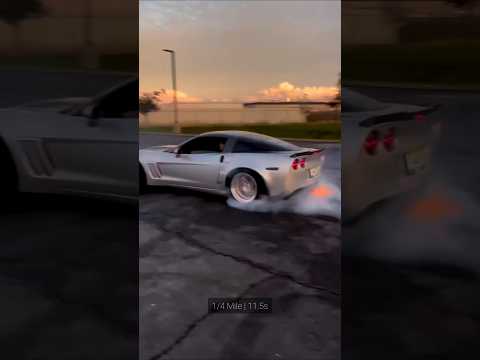 Supercharged C6 Corvette GS Flame Spitting Drift
