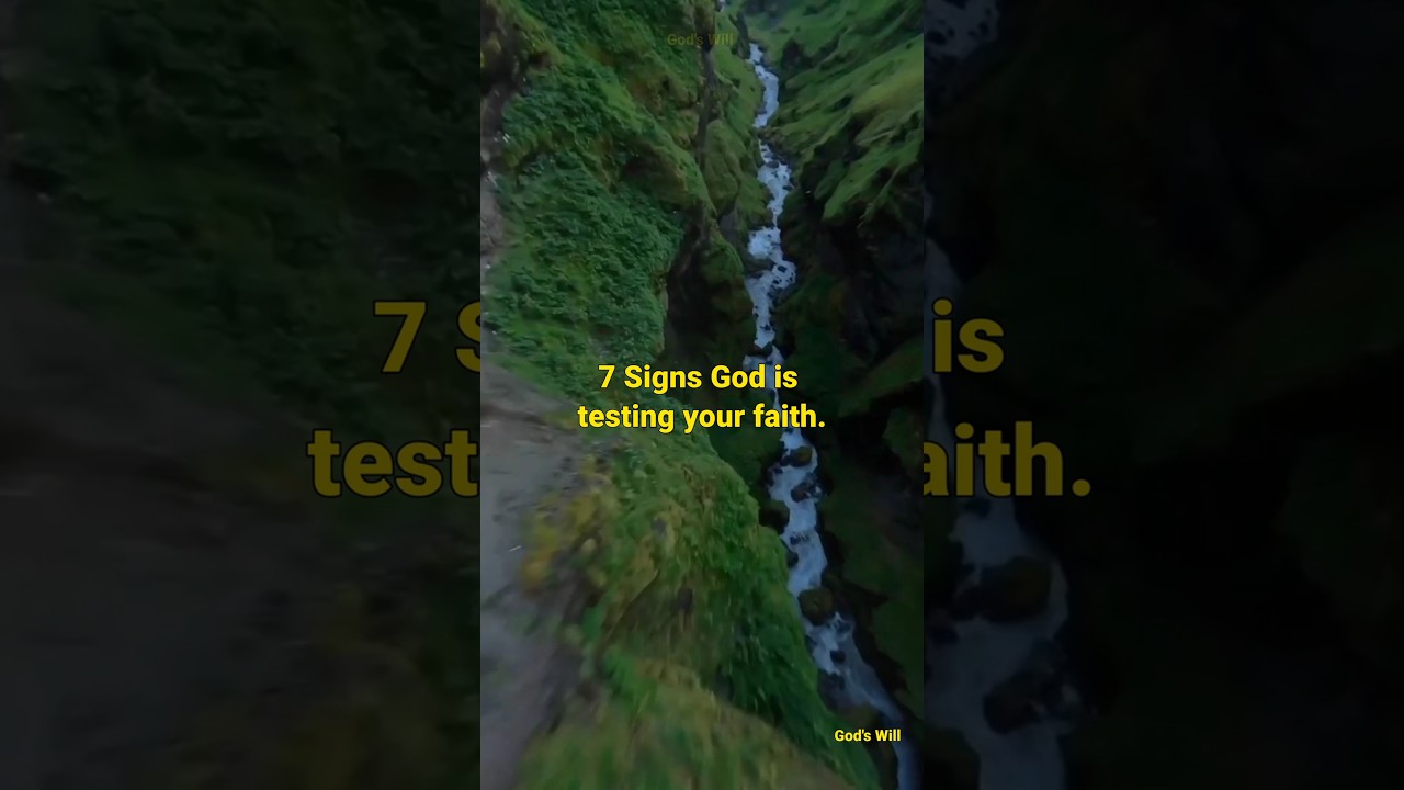 7 SIGNS GOD IS TESTING YOUR FAITH..😲✝️#shorts
