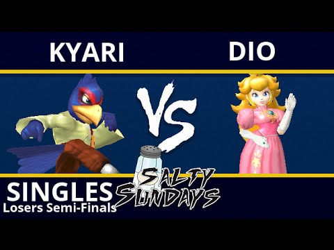 Salty Sunday 38 - Kyari (Falco) VS Dio (Peach) - Melee (Losers Semi-finals)