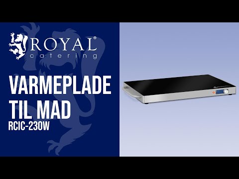 Produktvideo - Varmeplade til mad - 240 W - rustfrit stål - 62 x 35 cm