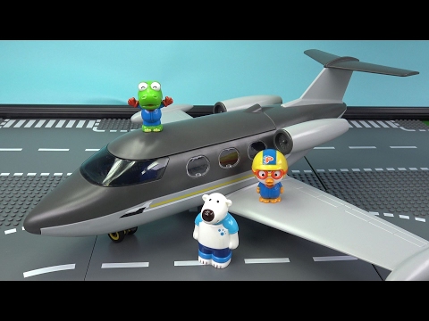 What happened on the plane? Pororo's first plane experience ❤ Pororo Toy Animation ❤ Toycom