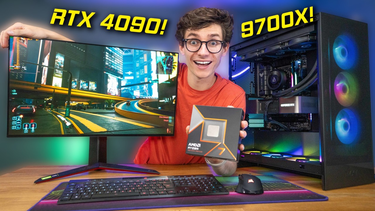 The Ryzen 7 9700X, RTX 4090 Gaming PC Build 2024! 🥳 H7 Flow, Gameplay Benchmarks!