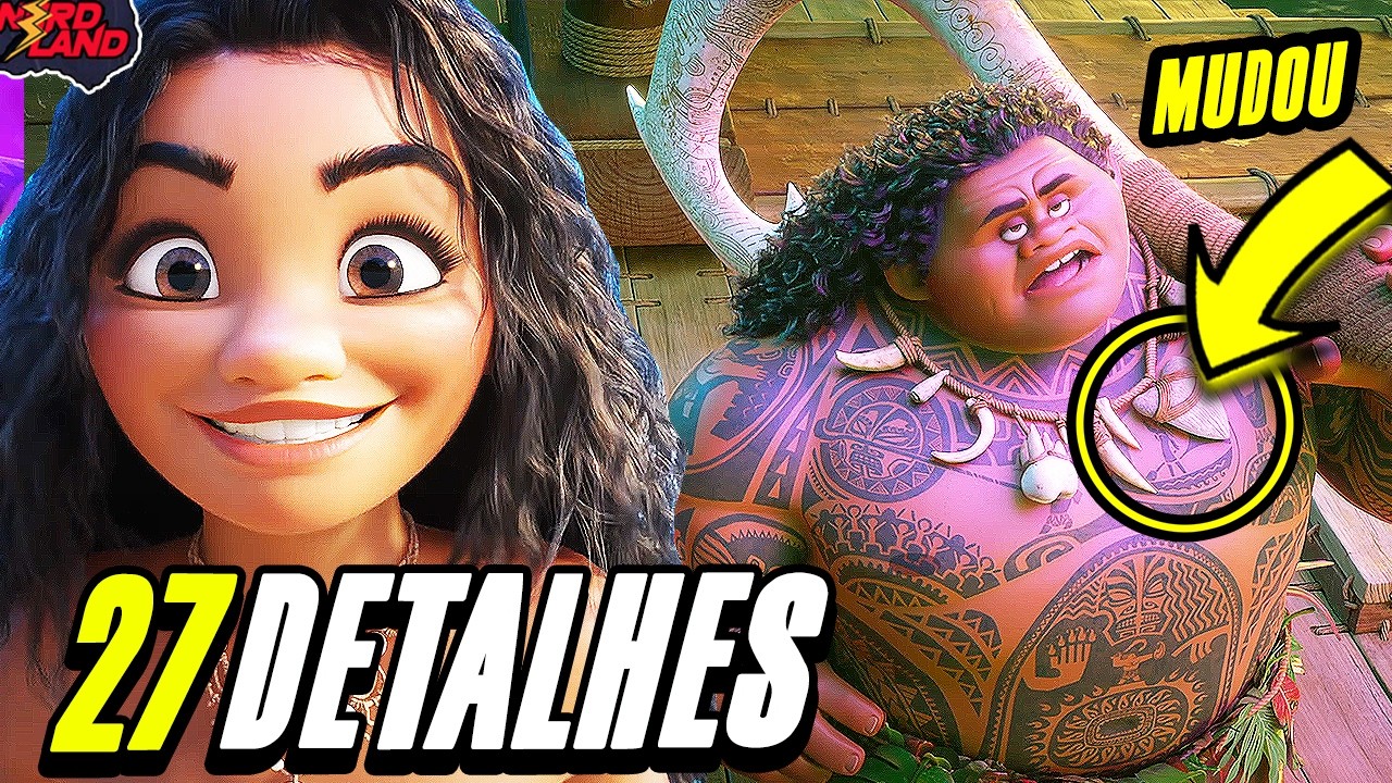 EXPLICADO! TODOS OS DETALHES EM MOANA 2 (EASTER EGGS + REFERÊNCIAS + SEGREDOS) HISTÓRIA