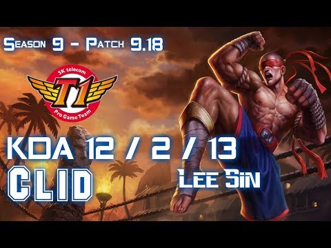 SKT T1 Clid LEE SIN vs EKKO Jungle - Patch 9.18 KR Ranked
