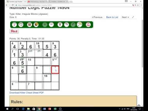 Killer sudoku with irregular blocks #14904 with Hebrew Instructions