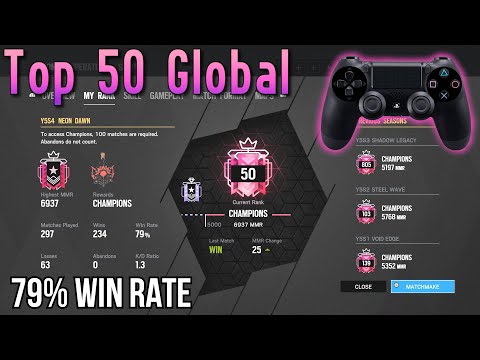 CLIMBING MY WAY TO THE TOP: PS4 Ranked Highlights - Rainbow Six Siege Console Gameplay