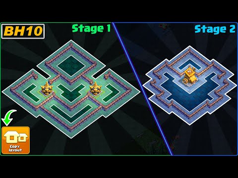NEW BEST! BH10 Base (Stage 1 & Stage 2) | Builder Hall 10 Base Copy Link 2023 - Clash of Clans