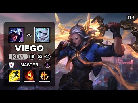Viego Mid vs Talon - KR Grandmaster Patch 11.4