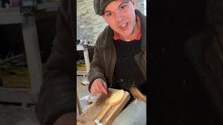 Making a spoon for real this time. #ireland #woodwork #woodturning #spooncarving #satisfying