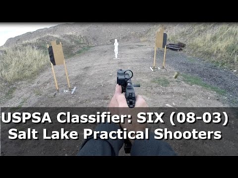 SLPSA - USPSA Classifier: SIX (0803) Practical Pistol Shooting Sports Competition Video 2014