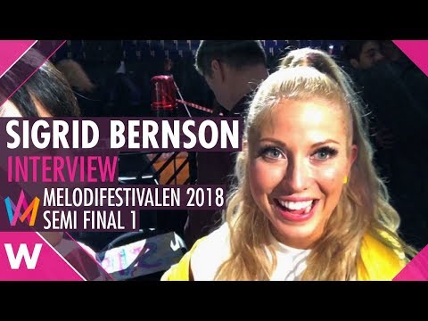 Sigrid Bernson "Patrick Swayze" | Melodifestivalen SF1 Karlstad (Interview)