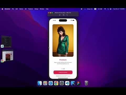 Dating App onboarding screen