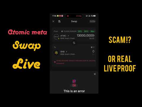 atomic meta airdrop|Atomic meta swap 🚨||Atomic meta real or fake 