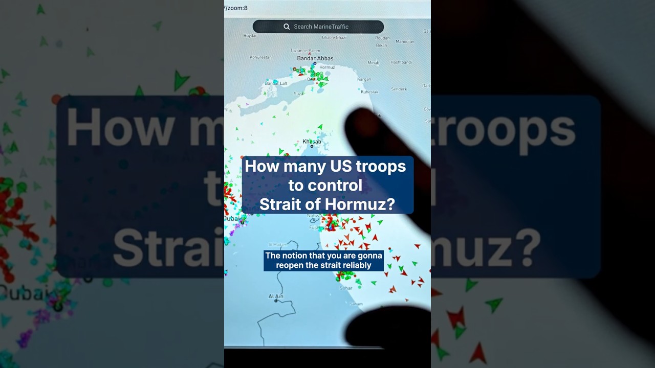 How many US troops to control Strait of Hormuz?