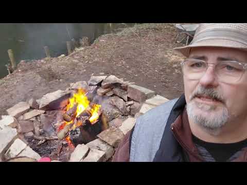 Pond cleanup/Clearing banks We are creating new fishing spots at the pond in the forest