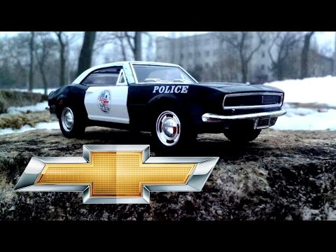 Металлическая машинка Kinsmart 1:37 «1967 Chevrolet Camaro Z/28 (Police)» KT5341DP, инерционная