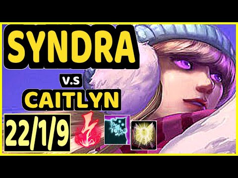 TITAN (SYNDRA) vs CAITLYN - 22/1/9 KDA BOTTOM ADC CHALLENGER GAMEPLAY - BR