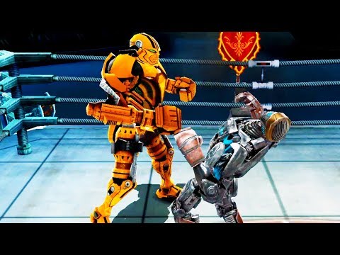 Zeus Gold Real Steel WRB VS Sarge & Atom & Bluebot War Of Steel