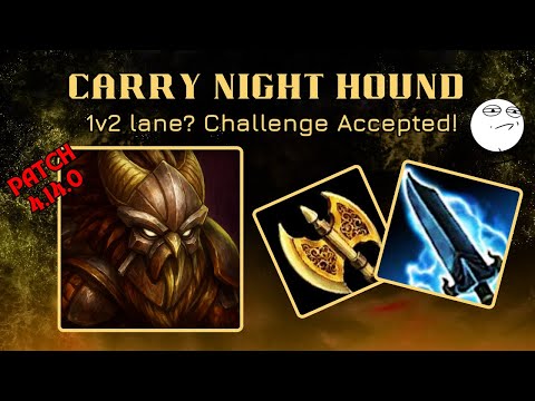 1v2 lane? Challenge Accepted - Night Hound