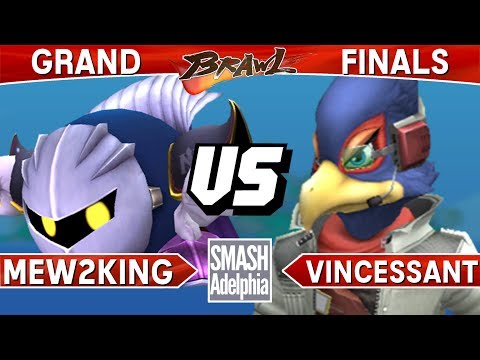 Smash Brawl - Mew2King (Meta Knight) vs Vincessant (Falco) - SMASHADELPHIA 2017 Grand Finals