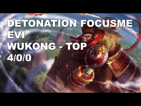 DetonatioN FocusMe Evi Top Wukong vs Sett - KR Challenger Rank Game 10.7
