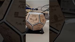 Dodecahedron laser engraving video