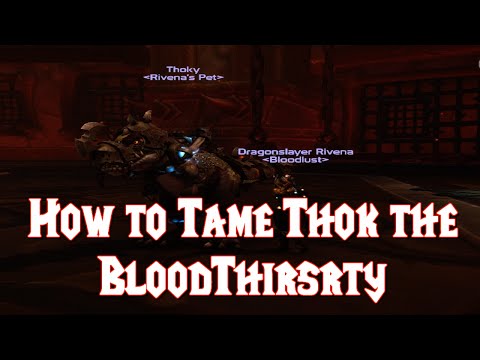 World of Warcraft 7.0.3 - How To Tame Thok The Bloodthirsty
