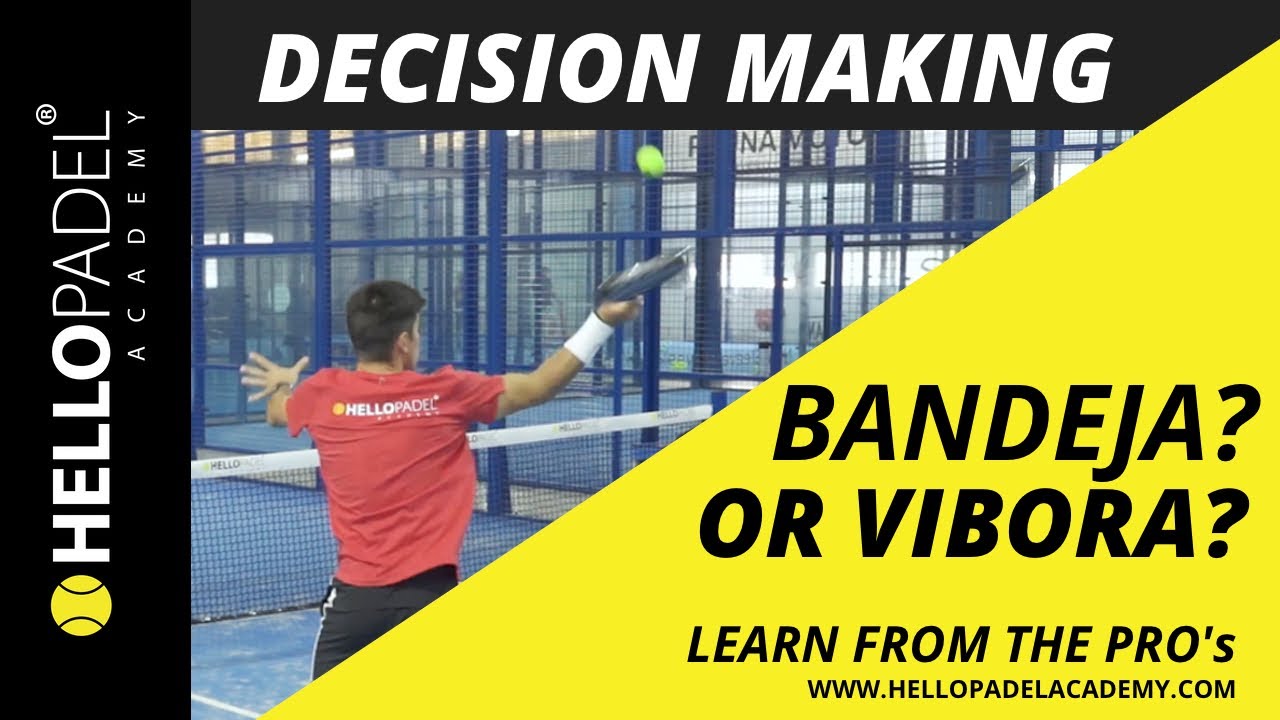 Differences between bandeja and vibora overhead shots