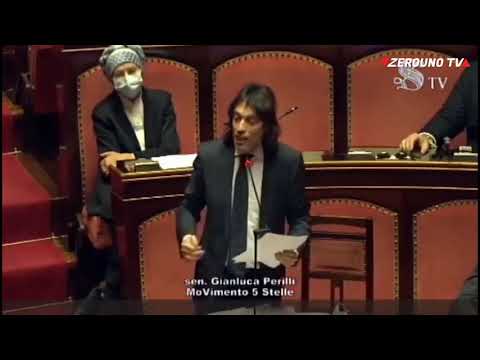 L'intervento in Senato del capogruppo M5S Gianluca Perilli