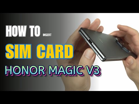 How to Install a SIM Card to Honor Magic V3