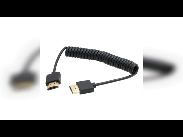 Vídeo relacionado con HangTon Cable HDMI 8K 4K 60p para cámara ATOMOS Ninja Inferno Portkeys SmallHD Cine Ultra Indie Sony A7M4 A7SIII Canon C300 GH7 Z8 Cámara Derecha-Izquierda Tipo A HDMI 2.1 Rojo Trenzado Envoltura 50