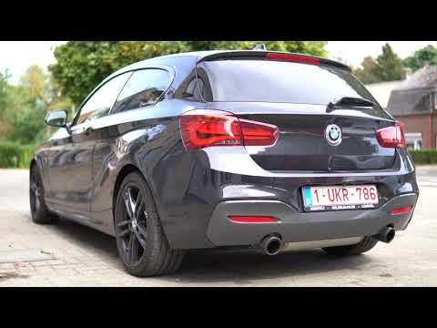BMW M140i with Akrapovic exhaust revving with some pops and bangs!!