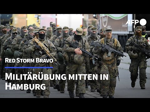 Soldaten mitten in Hamburg: Bundeswehrübung "Red Storm Bravo" | AFP