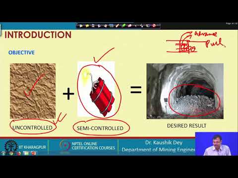 Lecture 31 : Underground blast design-1