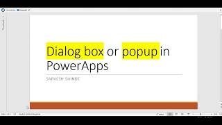 How To Display Dialog Box, Confirmation Box In PowerApps