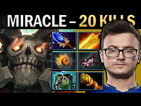 Wraith King Dota Gameplay Miracle with Cuirass and Radiance