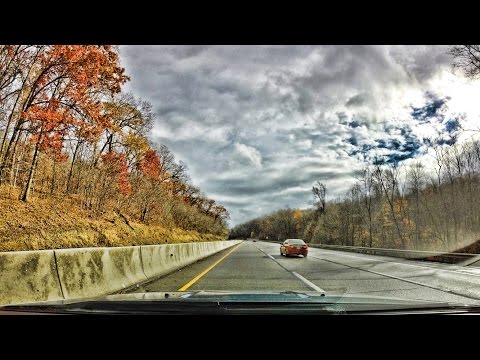 Drive on the Pennsylvania Turnpike - Timelapse in 4K