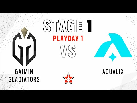 Gaimin Gladiators vs Aqualix // NA Challenger League - Stage 1 - Playday 1