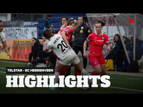 𝗩𝗲𝗲𝗹 𝗸𝗮𝗻𝘀𝗲𝗻, maar een nederlaag | Highlights Telstar Vrouwen - sc Heerenveen Vrouwen