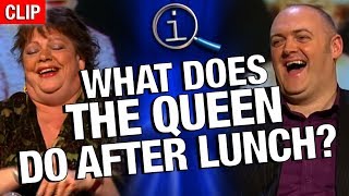 QI | What Does The Queen Do After Christmas Lunch?
